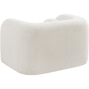 Meridian Emory Cream Boucle Fabric Chair IMAGE 7