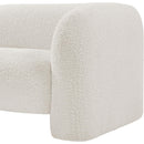 Meridian Emory Cream Boucle Fabric Chair IMAGE 8