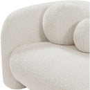 Meridian Emory Cream Boucle Fabric Chair IMAGE 9