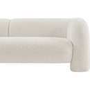 Meridian Emory Cream Boucle Fabric Sofa IMAGE 10