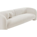 Meridian Emory Cream Boucle Fabric Sofa IMAGE 12