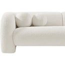 Meridian Emory Cream Boucle Fabric Sofa IMAGE 13