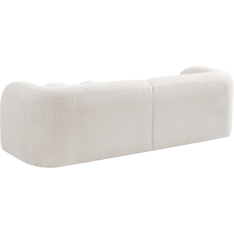 Meridian Emory Cream Boucle Fabric Sofa IMAGE 7