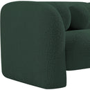 Meridian Emory Green Boucle Fabric Chair IMAGE 11