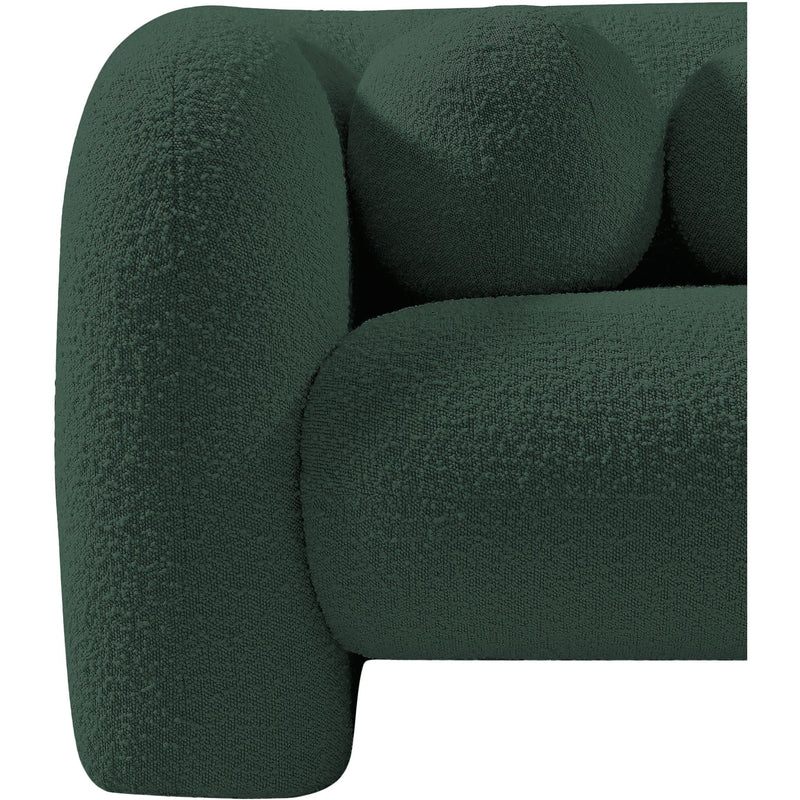 Meridian Emory Green Boucle Fabric Chair IMAGE 13