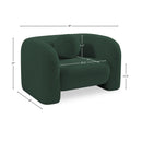 Meridian Emory Green Boucle Fabric Chair IMAGE 17
