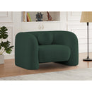 Meridian Emory Green Boucle Fabric Chair IMAGE 2