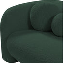 Meridian Emory Green Boucle Fabric Chair IMAGE 9