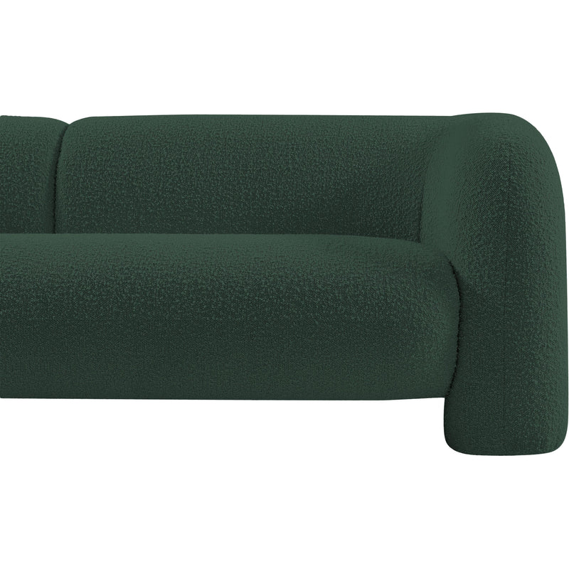 Meridian Emory Green Boucle Fabric Sofa IMAGE 10