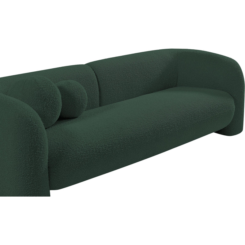 Meridian Emory Green Boucle Fabric Sofa IMAGE 12