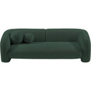 Meridian Emory Green Boucle Fabric Sofa IMAGE 5
