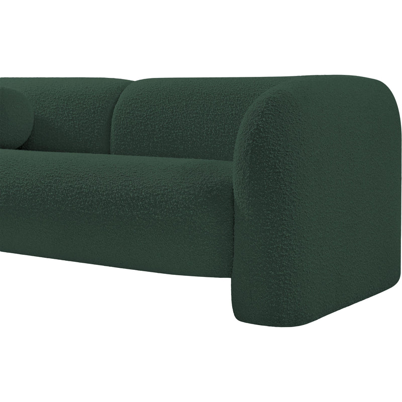 Meridian Emory Green Boucle Fabric Sofa IMAGE 8