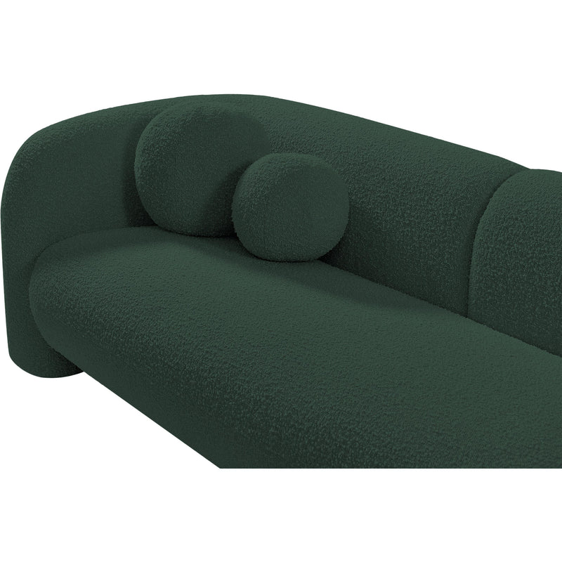 Meridian Emory Green Boucle Fabric Sofa IMAGE 9