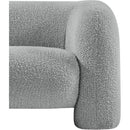 Meridian Emory Grey Boucle Fabric Chair IMAGE 10