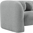 Meridian Emory Grey Boucle Fabric Chair IMAGE 11