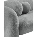 Meridian Emory Grey Boucle Fabric Chair IMAGE 12