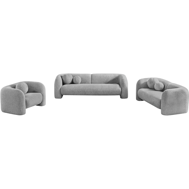 Meridian Emory Grey Boucle Fabric Chair IMAGE 15