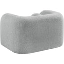 Meridian Emory Grey Boucle Fabric Chair IMAGE 7