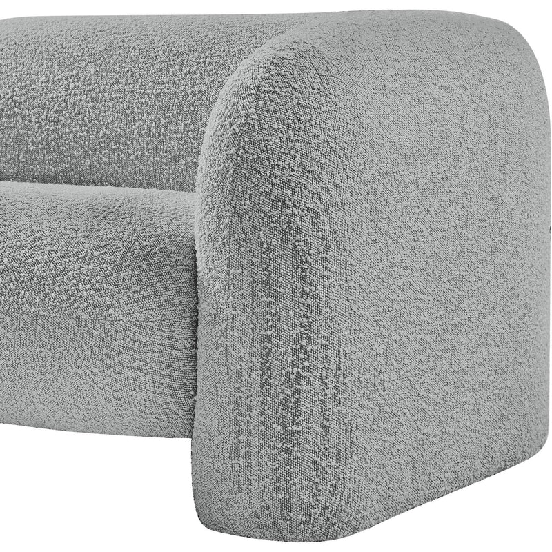 Meridian Emory Grey Boucle Fabric Chair IMAGE 8