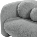 Meridian Emory Grey Boucle Fabric Chair IMAGE 9