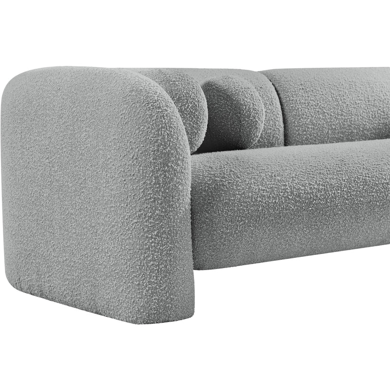 Meridian Emory Grey Boucle Fabric Sofa IMAGE 11