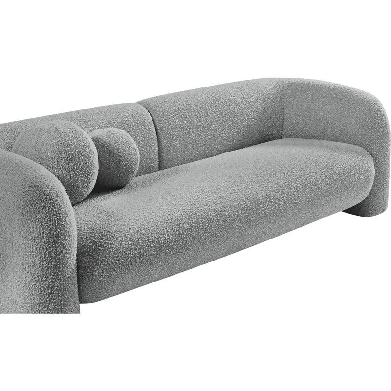 Meridian Emory Grey Boucle Fabric Sofa IMAGE 12