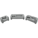 Meridian Emory Grey Boucle Fabric Sofa IMAGE 14
