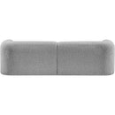 Meridian Emory Grey Boucle Fabric Sofa IMAGE 3