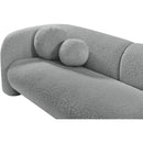 Meridian Emory Grey Boucle Fabric Sofa IMAGE 9