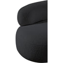 Meridian Venti Black Boucle Fabric Chair IMAGE 11