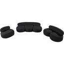 Meridian Venti Black Boucle Fabric Chair IMAGE 18