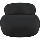 Meridian Venti Black Boucle Fabric Chair IMAGE 6