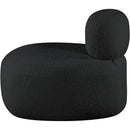 Meridian Venti Black Boucle Fabric Chair IMAGE 7