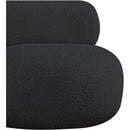 Meridian Venti Black Boucle Fabric Chair IMAGE 8