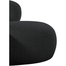 Meridian Venti Black Boucle Fabric Chair IMAGE 9