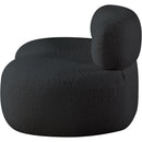 Meridian Venti Black Boucle Fabric Loveseat IMAGE 7