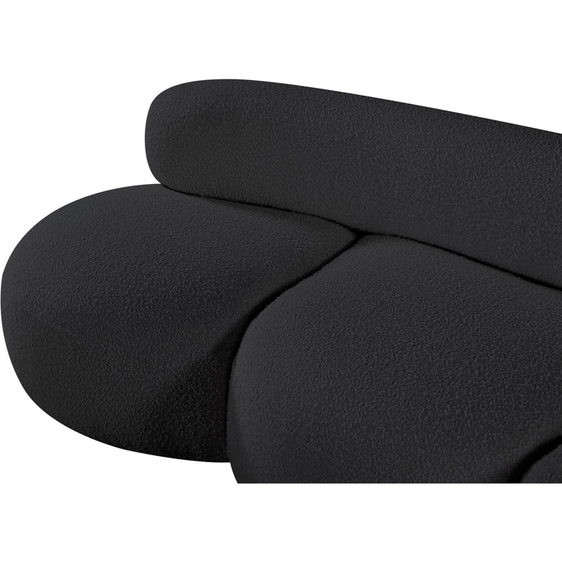 Meridian Venti Black Boucle Fabric Sofa IMAGE 10