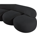 Meridian Venti Black Boucle Fabric Sofa IMAGE 12