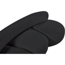 Meridian Venti Black Boucle Fabric Sofa IMAGE 14