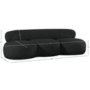 Meridian Venti Black Boucle Fabric Sofa IMAGE 19
