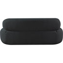 Meridian Venti Black Boucle Fabric Sofa IMAGE 3