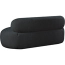 Meridian Venti Black Boucle Fabric Sofa IMAGE 4