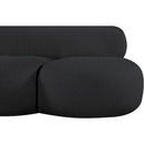 Meridian Venti Black Boucle Fabric Sofa IMAGE 8