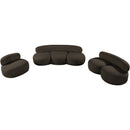 Meridian Venti Brown Boucle Fabric Chair IMAGE 18