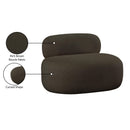 Meridian Venti Brown Boucle Fabric Chair IMAGE 20