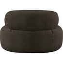 Meridian Venti Brown Boucle Fabric Chair IMAGE 3