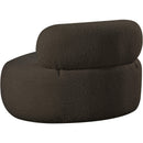 Meridian Venti Brown Boucle Fabric Chair IMAGE 4