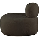 Meridian Venti Brown Boucle Fabric Chair IMAGE 7