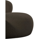 Meridian Venti Brown Boucle Fabric Chair IMAGE 9