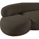 Meridian Venti Brown Boucle Fabric Sofa IMAGE 11